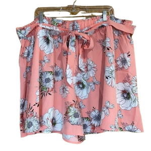 Rosegal Floral Belted Paperbag Shorts - NWT